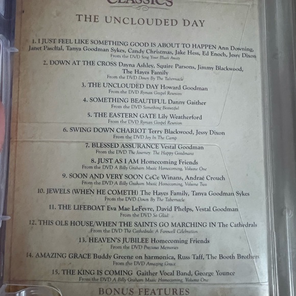Gaither Homecoming Classics DVDs The Uncloudy Day & I Saw the Light - Picture 8 of 8